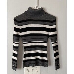 Roma Concept  Ribbed form fitting Long Sleeve Sweater Turtleneck ~ Jr. Girls XL
